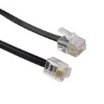 FEDUS RJ11 Telephone Landline Extension Cord Cable Gold 10 m (Pack of 2)
