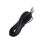 FEDUS Telephone Landline Extension Cord Cable Landline Wire with Standard RJ-11 Plugs ‎Black 1.5 m