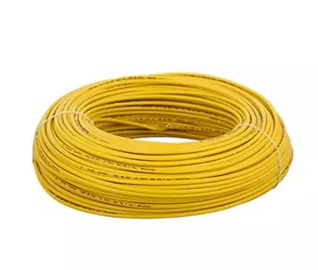 Finolex 0.75 Sq.mm 1 Core FR Flexible Cable Yellow (100 m)