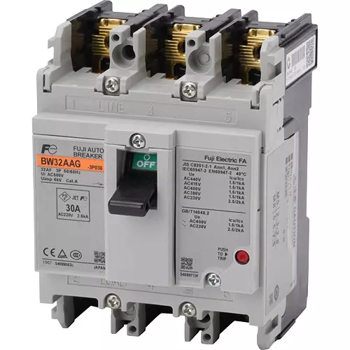 Fuji Electric BW Series Auto Breaker for General Wiring, BW32AAG-3P030