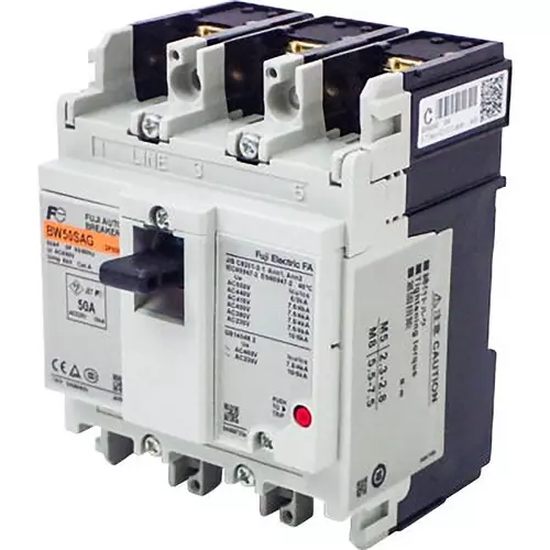 Fuji Electric G-Twin Series Standard Auto Breaker for General Wiring, BW125JAG-3P100C5