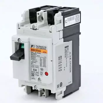 Fuji Electric Standard High Performance Type Auto Breaker for General Wiring, BW63RAG-2P063