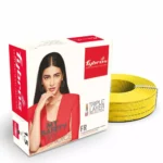 Fybros 1.5 Sq.mm 1 Core Flame Retardant (FR) Wire Yellow (45 m)