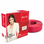 Fybros 6 Sq.mm 1 Core UFFR Wire Red (90 m)