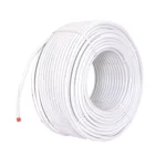 GVD 1.00 mm 3 Core Flame Retardant Low Smoke Copper Conducted Cable White 10 m