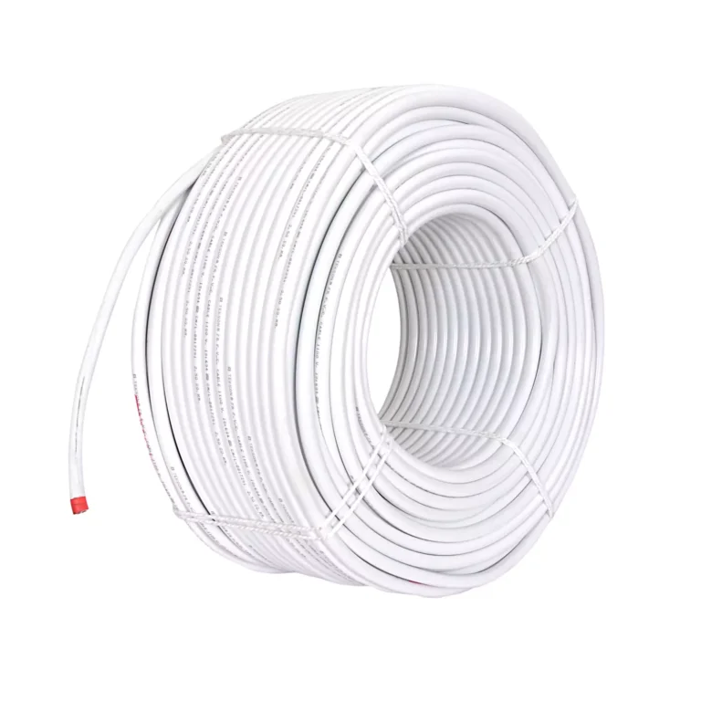 GVD 1.00 mm 3 Core Flame Retardant Low Smoke Copper Conducted Cable White 20 m