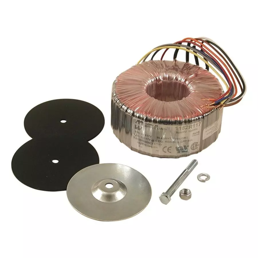 HAMMOND Toroidal Power Transformers TRANSFORMER, TOROID, 234V, 1KVA, 1182R117 HAMMOND Toroidal Power Transformers TRANSFORMER, TOROID, 234V, 1KVA, 1182R117