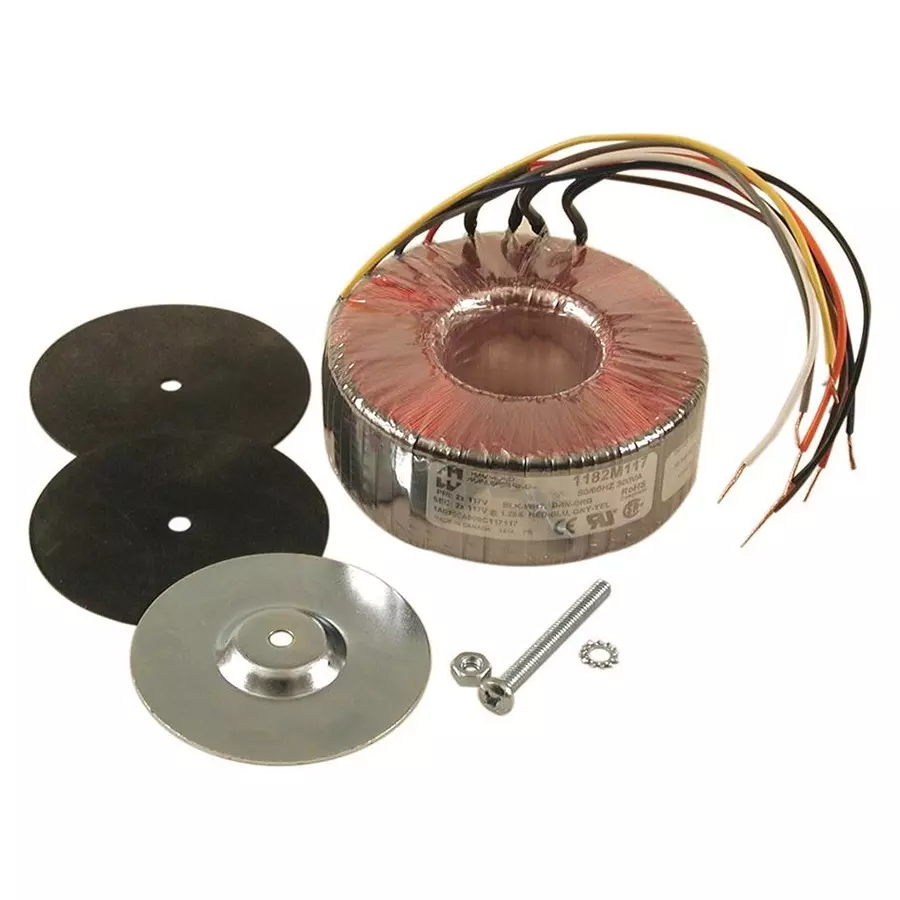 HAMMOND Toroidal Power Transformers TRANSFORMER, TOROID, 234V, 300VA, 1182M117 HAMMOND Toroidal Power Transformers TRANSFORMER, TOROID, 234V, 300VA, 1182M117