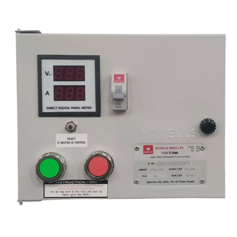 Havells 2 HP V4 Series Single Phase Control Panel, MHPZYS2X00