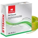 Havells Life Guard 4 Sq.mm 1 Core Flame Retardant Low Smoke Halogen Cable Yellow (90 m)