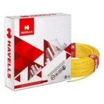 Havells Life Line 4 Sq.mm 1 Core Flame Retardant (FR) Industrial Cable Yellow, 200 m