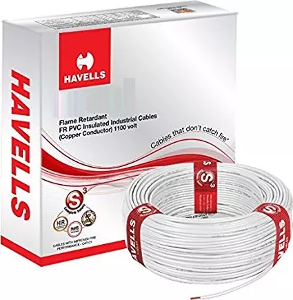 Havells Life Line Plus 150 Sq.mm 1 Core Flame Retardant HRFR Industrial Cable White, 90 m
