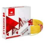 Havells Life Line Plus 95 Sq.mm 1 Core Flame Retardant HRFR Industrial Cable Yellow, 90 m