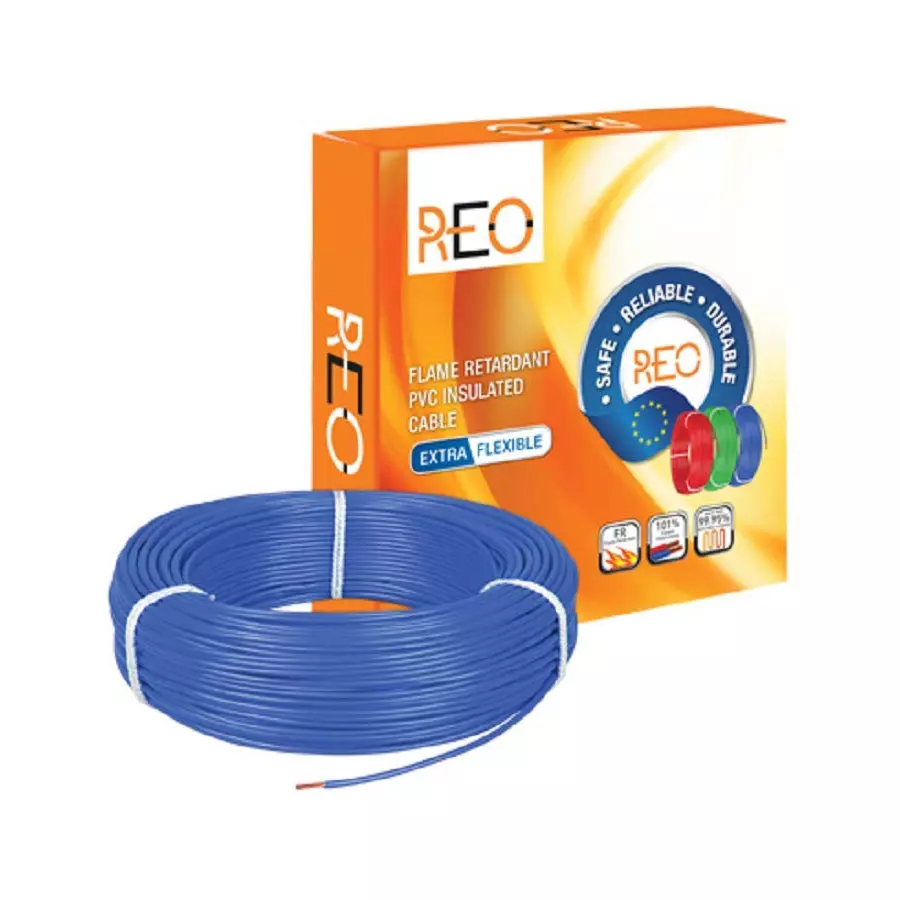 Havells Reo Flame Retardant PVC Insulated Cable 16.0 sq. mm Blue 90 m, WRFFDNBA1016 Havells Reo Flame Retardant PVC Insulated Cable 16.0 sq. mm Blue 90 m, WRFFDNBA1016