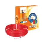 Havells Reo Flame Retardant PVC Insulated Cable 4.0 sq. mm Red 90 m, WRFFDNRA14X0