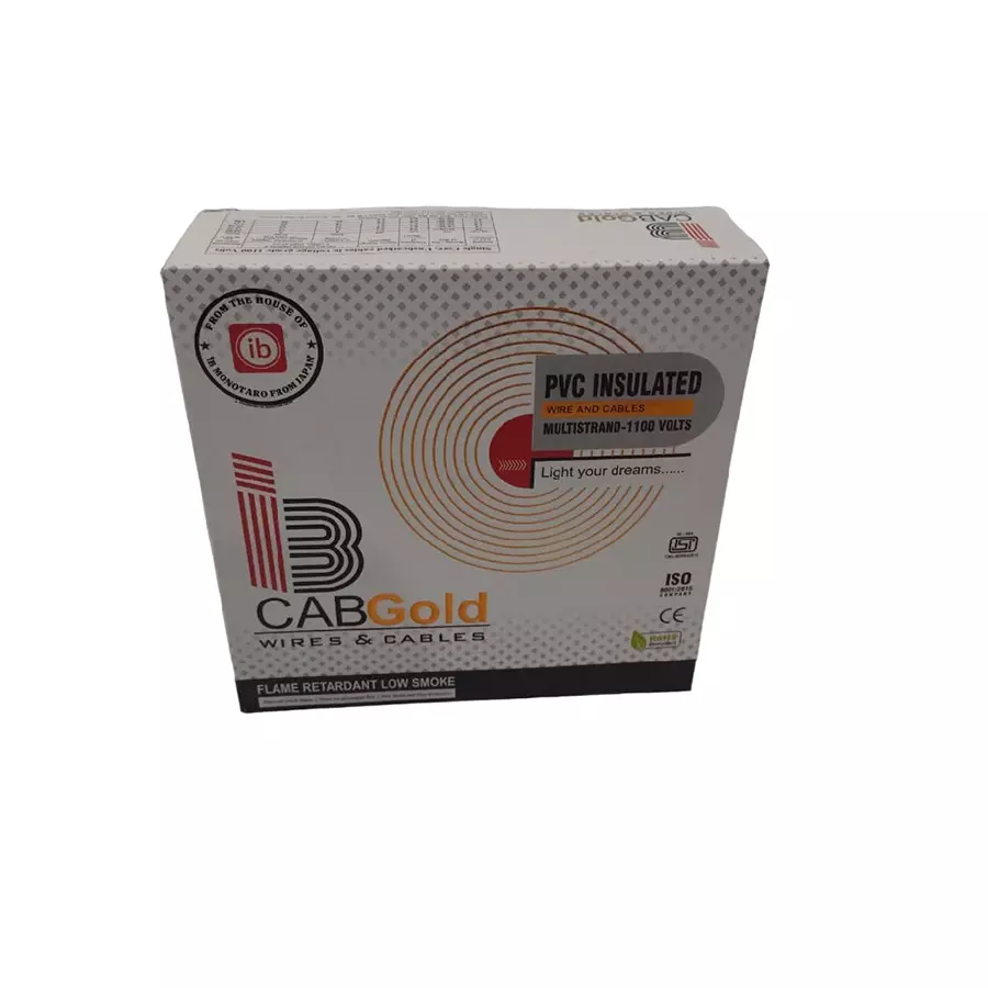 IBCab Gold 2.5 Sq.mm 1 Core Flame Retardant (FRLS) House Wire Red (90 m) IBCab Gold 2.5 Sq.mm 1 Core Flame Retardant (FRLS) House Wire Red (90 m)