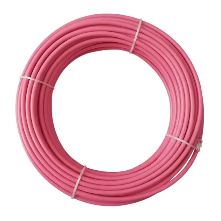 JAMSONS Flame Retardant Low Smoke Zero Halogen Cable with Cotton Braided 1 Sq.mm 2 Core Pink (90 m), JM-041