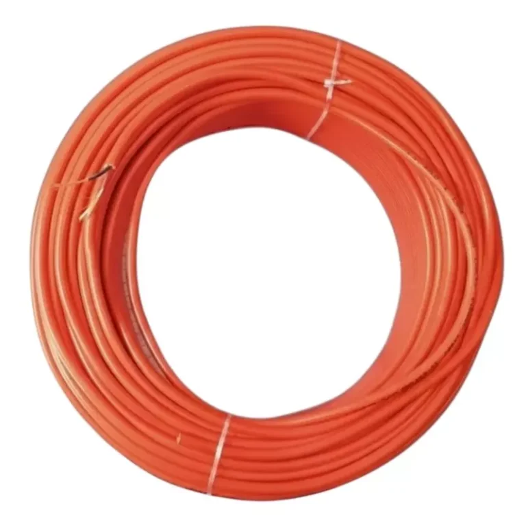 JAMSONS Flame Retardant Low Smoke Zero Halogen Cable with Cotton Braided 1.5 Sq.mm 2 Core Orange (90 m), JM-042