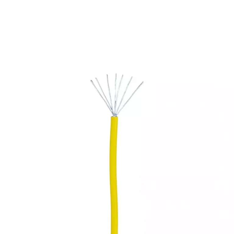 JAMSONS Super PVC Cable Wire 4 mm² Nominal Area 7/20 Core Size Aluminum Yellow, JM-052 (Roll of 90 m)