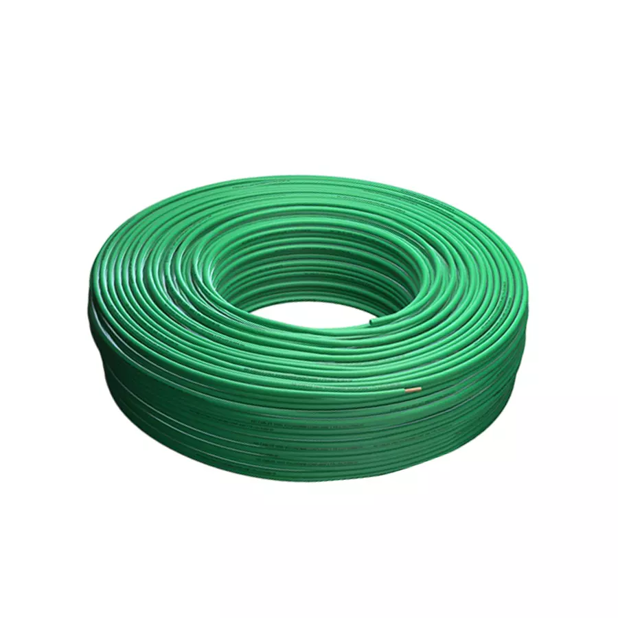 KEI Conflame 0.5 Sq mm 1 Core Flame Retardant Low Smoke Halogen Multistrand Industrial Cable Green (Roll of 90 m) KEI Conflame 0.5 Sq mm 1 Core Flame Retardant Low Smoke Halogen Multistrand Industrial Cable Green (Roll of 90 m)