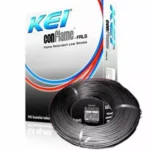 KEI Conflame 6 Sq.mm 1 Core Flame Retardant Low Smoke Halogen Industrial Cable Black (180 m)