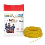 KEI Zero Halogen Fire Retardant (ZHFR)/HFFR Multistrand Cable Banfire-HFFR 0.75 Sq. mm 1 Core Yellow (300 m)
