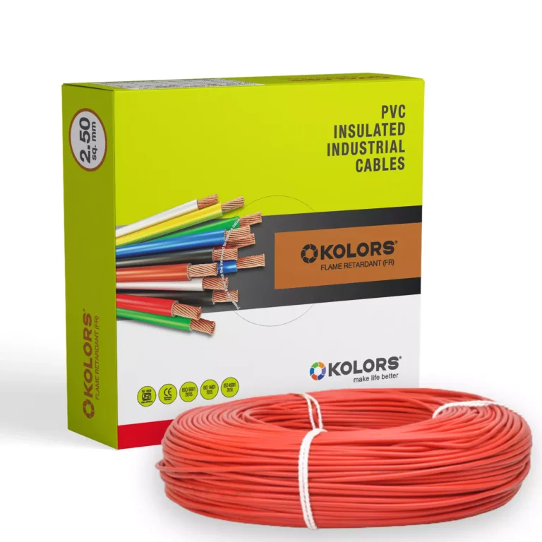 Kolors Kavach 2.5 Sq.mm 1 Core Flame Retardant (FR) House Cable Red (90 m)