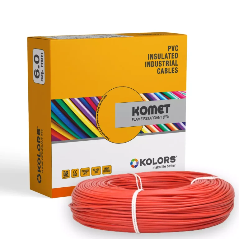 Kolors Komet 6 Sq.mm 1 Core PVC Insulated Cable Red (200 m)