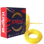 KRIPA Flame Retardant House Wire 0.75 sq mm 1 Core Yellow Length 90 m