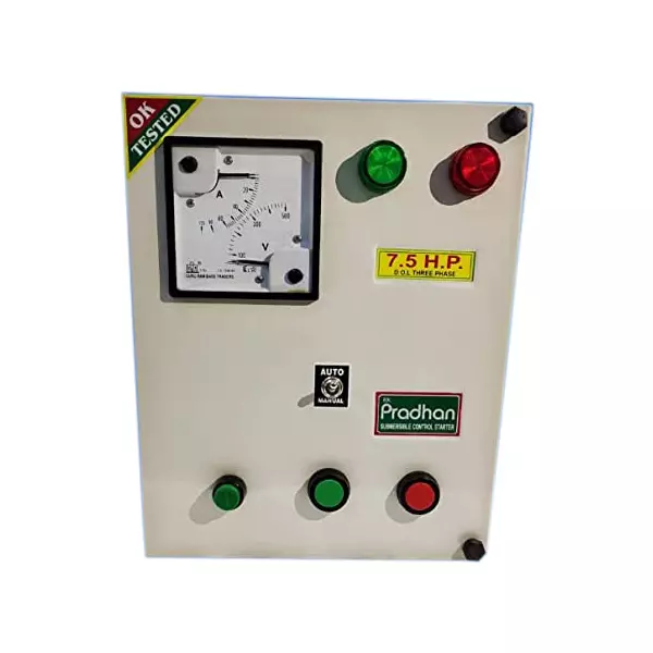 L&T Pattren-PRADHAN 3Phase Auto/Manual DOL 7.5 HP HD OLR(13-21)A Motor Starter Panel 380-415V AC L&T Pattren-PRADHAN 3Phase Auto/Manual DOL 7.5 HP HD OLR(13-21)A Motor Starter Panel 380-415V AC