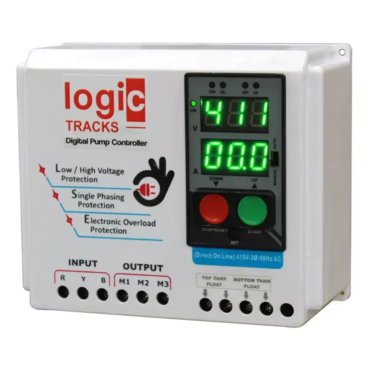 Logic Tracks Three Phase Digital Pump Control Panel Upto 7.5 HP, LT-103 ABS
