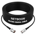 NETBOON HLF200 Low Loss Coaxial Cable 20 m with TNC Female to BNC Female Connector RF 50 Ohm for CCTV, Antennas, HAM Radio