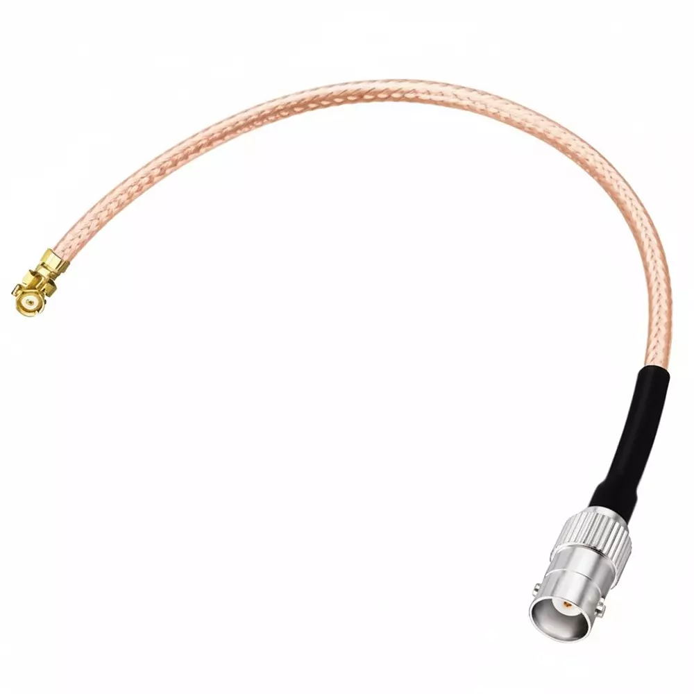 NETBOON RG178 Coaxial Cable with BNC Female to IPEX/IPX/UFL Connector 15 cm Copper 50 Ohm for Testing & Communication Systems NETBOON RG178 Coaxial Cable with BNC Female to IPEX/IPX/UFL Connector 15 cm Copper 50 Ohm for Testing & Communication Systems