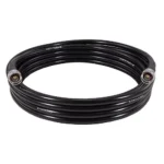Oxywave HLF400 Coaxial Cable ‎N Male to N Male Connector Black Color Length 1 m, LMR400SMA-1M