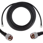 Oxywave HLF400 Low Loss Coaxial Cable ‎N Male to N Male Connector Black Color Length 5 m, LMR400SMA-5M