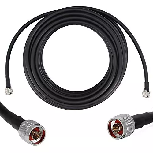 Oxywave HLF400 Low Loss Coaxial Cable N Male to N Male Connector Black Color Length 5 m, LMR400SMA-5M Oxywave HLF400 Low Loss Coaxial Cable N Male to N Male Connector Black Color Length 5 m, LMR400SMA-5M