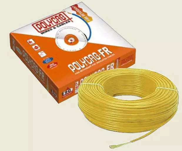 Polycab 6 Sq.mm 1 Core HFFR House Cable Yellow (200 m) Polycab 6 Sq.mm 1 Core HFFR House Cable Yellow (200 m)