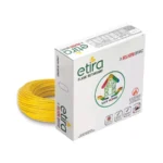 Polycab Etira 1 Sq.mm 1 Core Flame Retardant (FR) House Wire Yellow (90 m)