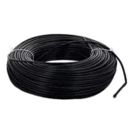 Polytex 0.5 Sq mm Shielded Flexible Cable 3 Core PVC Insulated 100 m Cable Length Black Copper & Aluminium, (Pack of 10 Rolls)