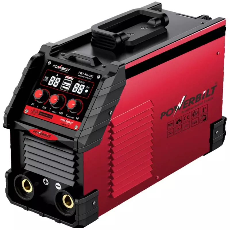POWERBILT 250 Amp 1 Phase IGBT Red & Black Welding Machine, PBT-WI-250 POWERBILT 250 Amp 1 Phase IGBT Red & Black Welding Machine, PBT-WI-250