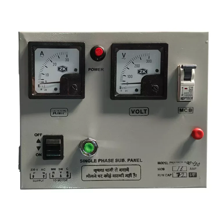 PowerHouse Single Phase 2 HP Water Filled Borewell Submersible Control Panel