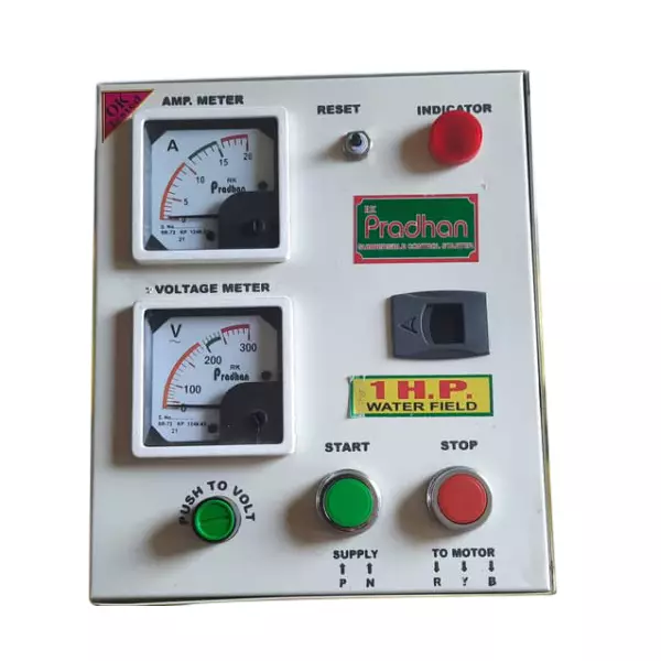 PRADHAN 1.0 HP Single Phase Water Field Auto cut-off HD Submersible Pump Starter Panel 180-240V AC PRADHAN 1.0 HP Single Phase Water Field Auto cut-off HD Submersible Pump Starter Panel 180-240V AC