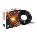 RADILITE 0.75 Sq.mm 1 Core HRFR House Wire Black (90 m)