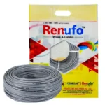 Renufo 2.5 Sq mm 1 Core Flame Retardant (FR) House Cable Grey 100 m