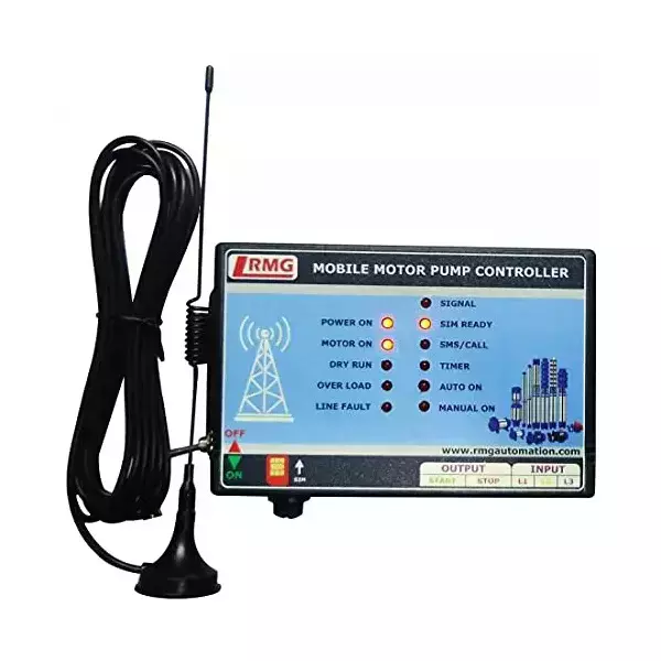 RMG Three Phase AC 15 Watt GSM Mobile Motor Pump Controller GSM-SPAT RMG Three Phase AC 15 Watt GSM Mobile Motor Pump Controller GSM-SPAT