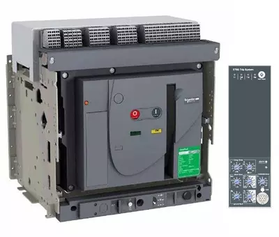 Schneider Draw Out Type Circuit Breaker 800A 3 Pole MVS08N3MF6L