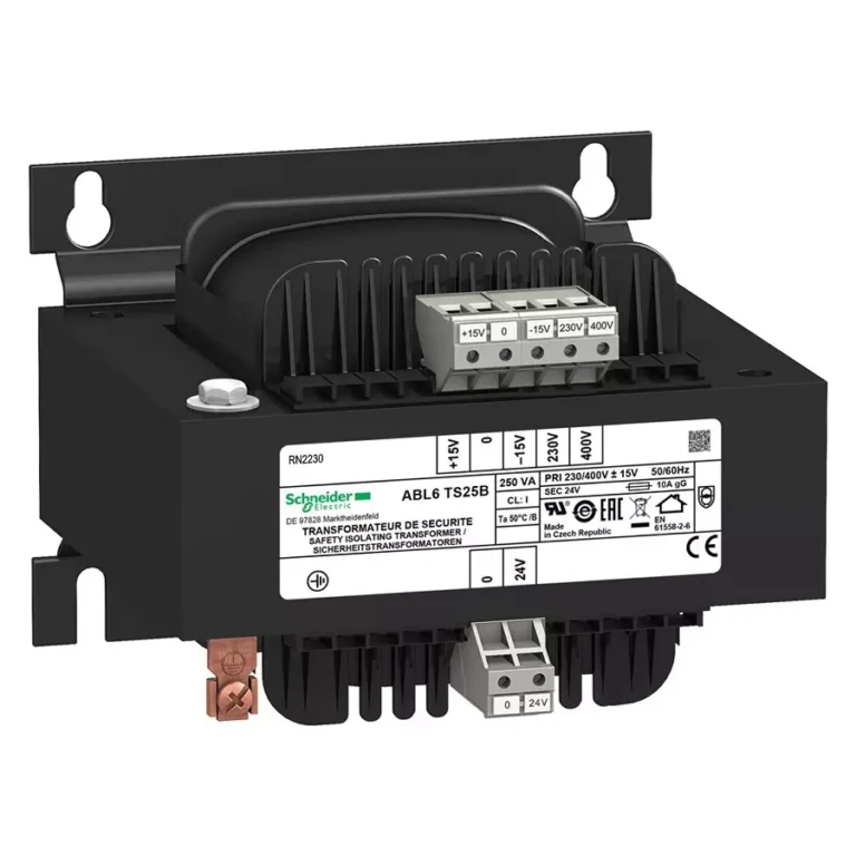 SCHNEIDER ELECTRIC Voltage Transformers TRANSFORMER, 250VA, 1 X 24V, ABL6TS25B