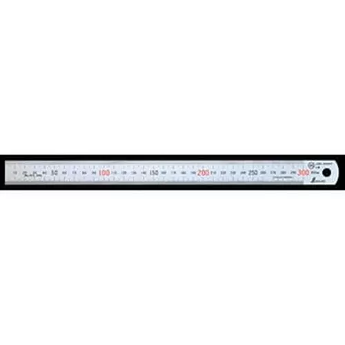 Shinwa Rules Stainless Steel Magnetic Scale ±0.15 mm Length Tolerance Silver, 68536343