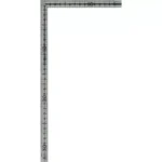 Shinwa Rules Stainless Steel Small Curved Scale 30x15 cm, 40385344