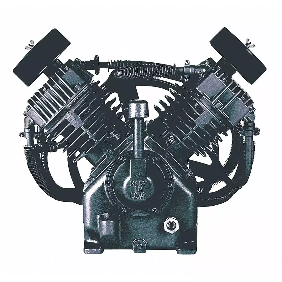 SPEEDAIRE Air Compressor Pump Splash Lubricated 2 Stage 15 HP, 51.0 cfm, 4B248 SPEEDAIRE Air Compressor Pump Splash Lubricated 2 Stage 15 HP, 51.0 cfm, 4B248